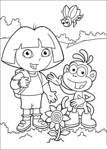 Look At The Sunflower  Coloring Page